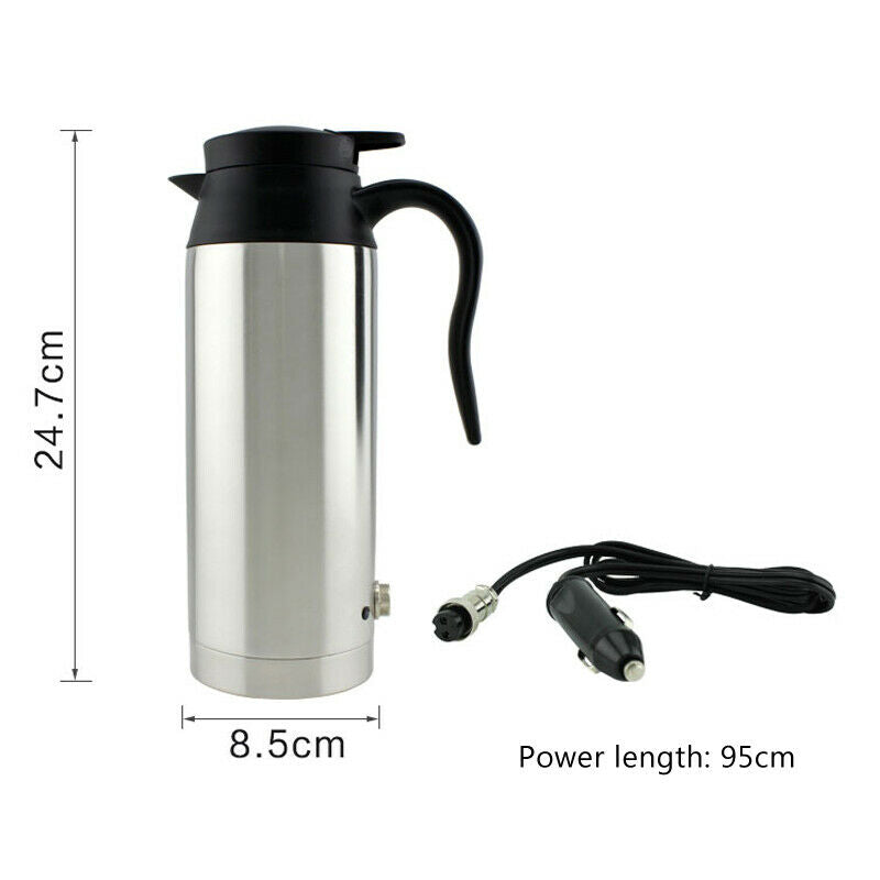 800ml 24V 240W Heating Cup Car Truck Kettle Hot Water Heater Bottle Tea Coffee