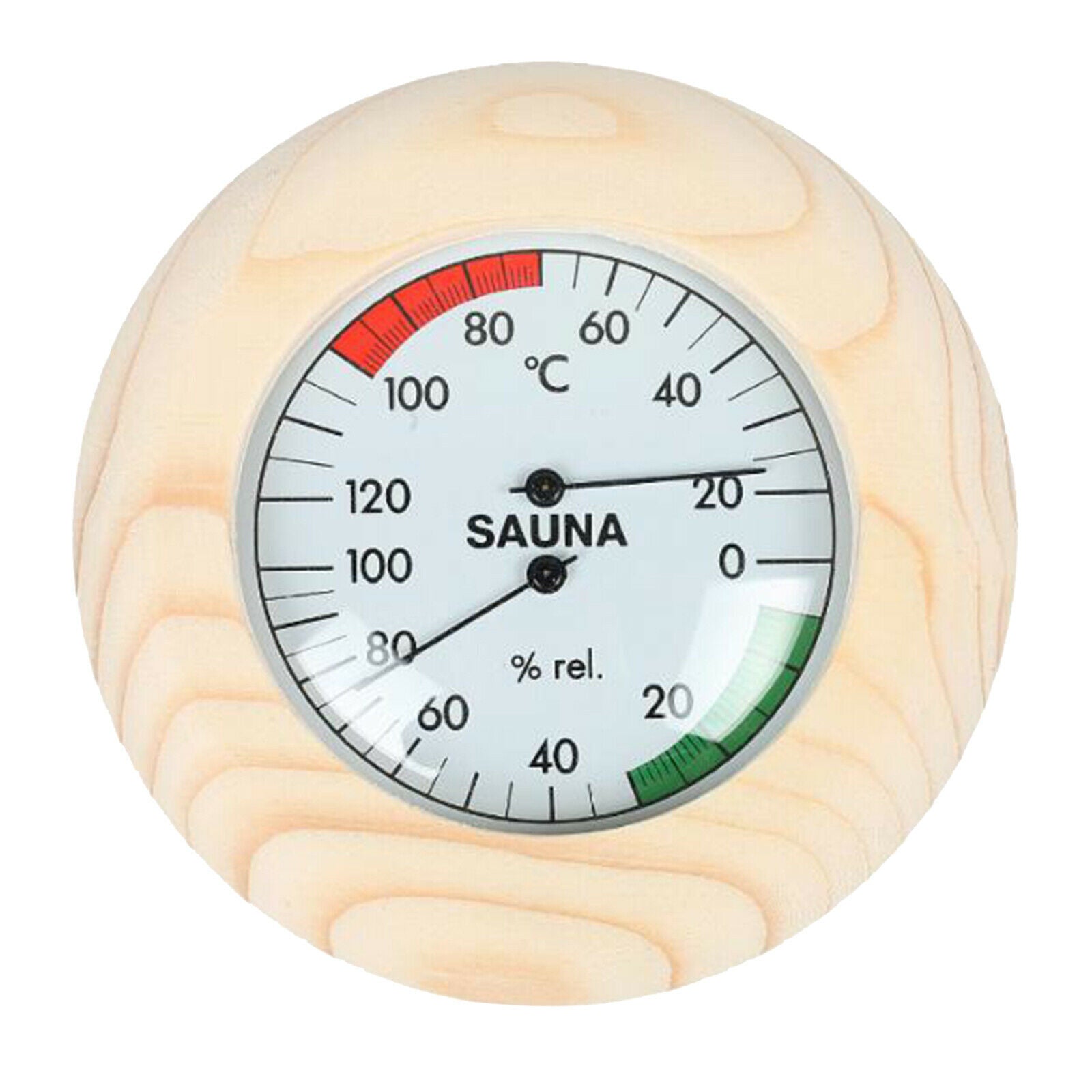 14.5 X 3 Cm Digital Wooden Sauna Thermometer Hygrometer For The Sauna Room Hotel