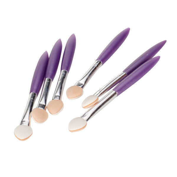 6 Pieces Disposable Portable Makeup Eyeshadow Eye Shade Sponge Brush Tools