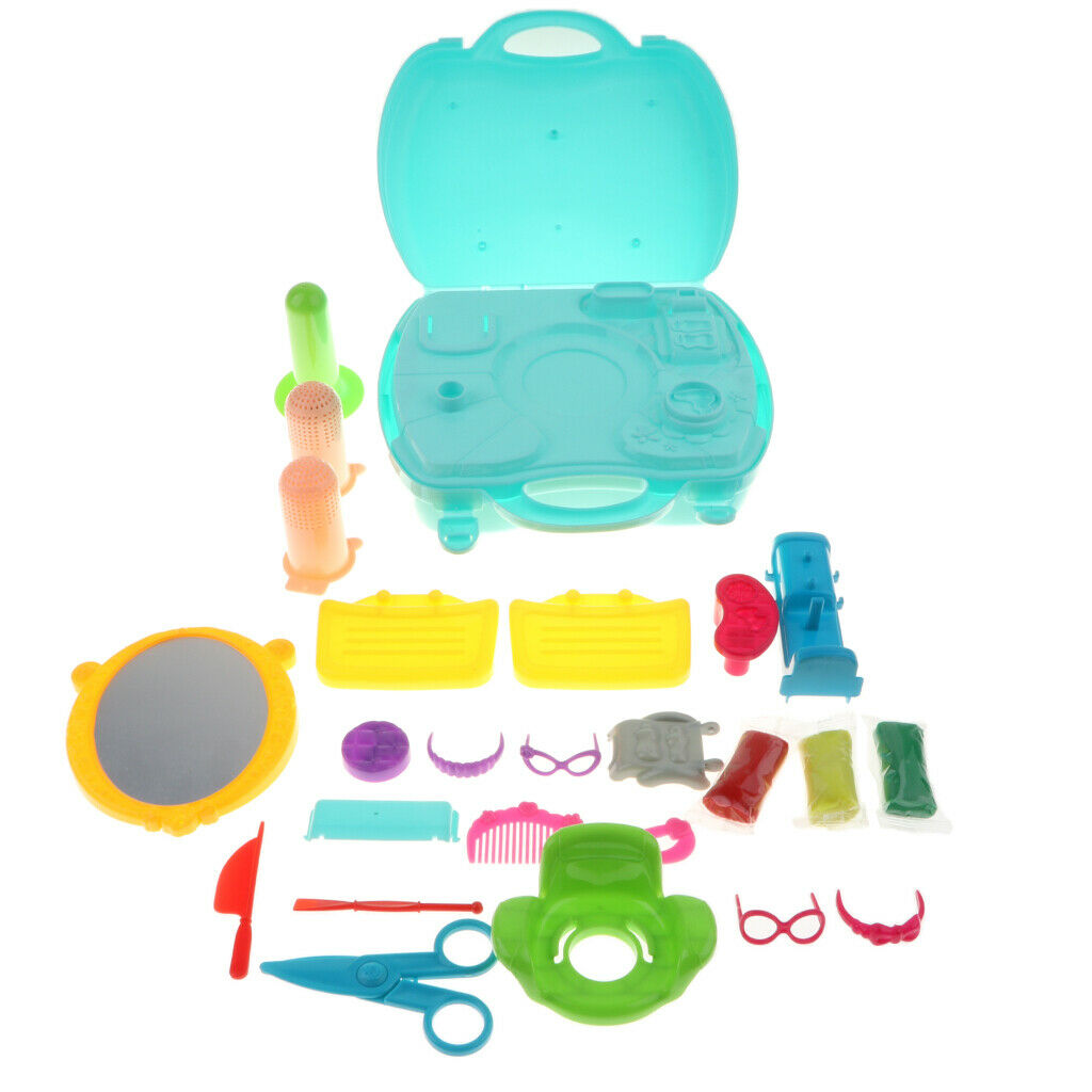 Simulation Barbershop Kit with 27Pcs Other Accessories, Kids Children's Pretend