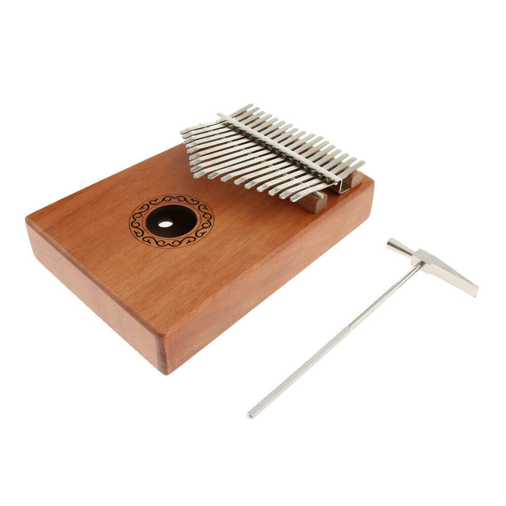 African Kalimba Thumb Piano 17 Note Percussion Instrument for Kids Adults Music