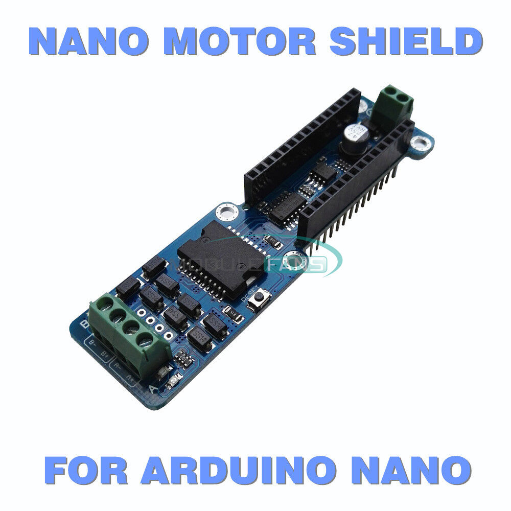 2A Dual Channel L298P DC Stepper Motor Driver Shield Module For Arduino Nano 3.0