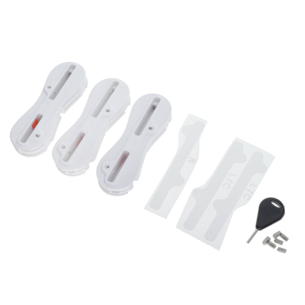 3 Sets Fusion Fin Box for Surfboard Surfing Plug with Screw Key 9 Degree