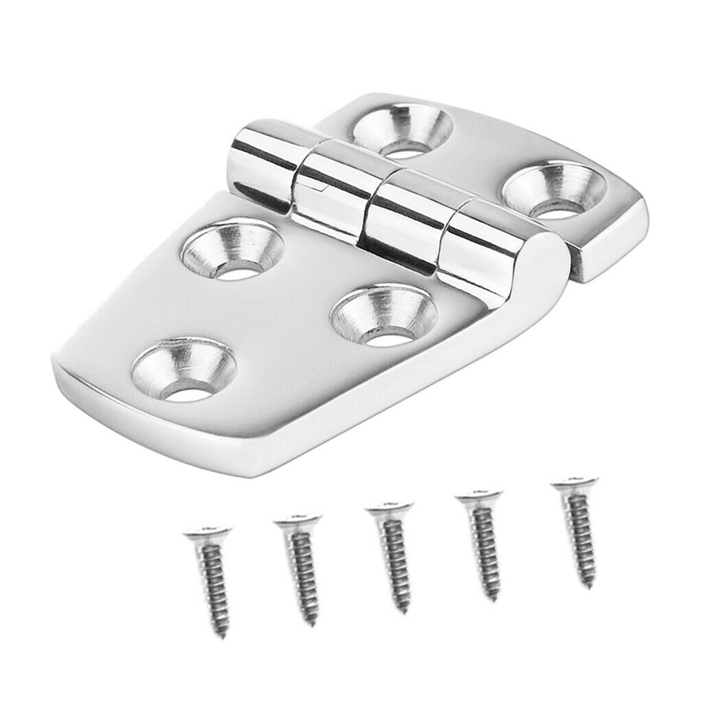 Marine 316 Stainless Steel Door Hinge Hardware for Boat Hatch 58x38x4.5mm
