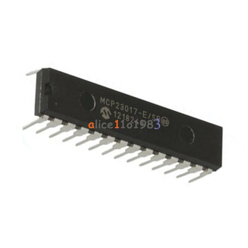 5PCS MCP23017-E/SP DIP-28 16 Bit I / O Expander I2C TOP