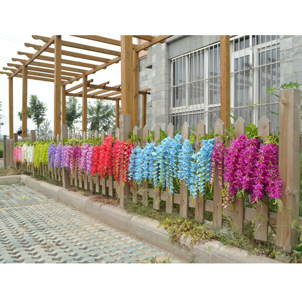 4pcs Bundle Of Silk Hanging Plants Artificial  Flower Garland Decor