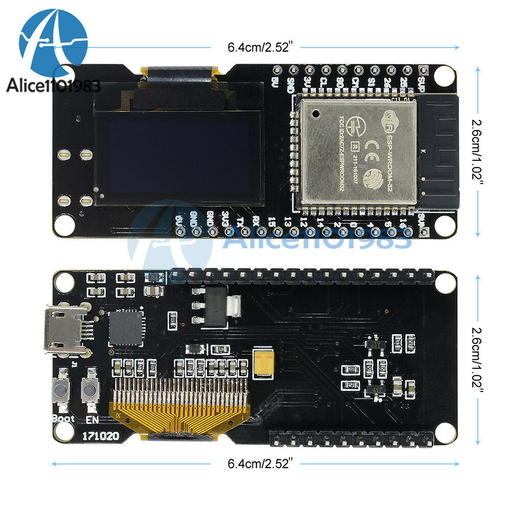 0.96" OLED ESP32 ESP-WROOM-32 WIFI-BT Dual-mode 2.4GHz For Wemos D1 AP STA