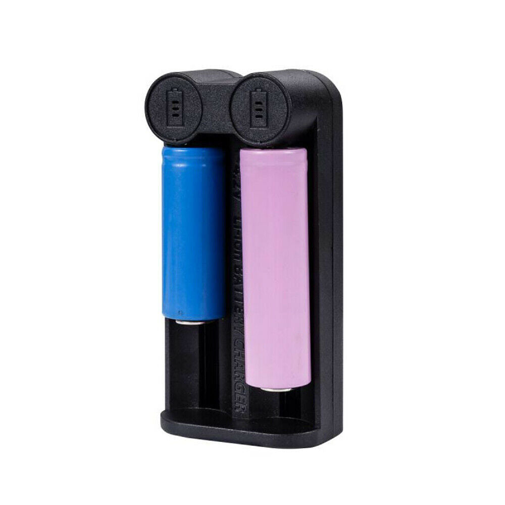 Li-ion Lithium Smart Battery Charger 2 Slot USB 2.0 for 26650 18350 32650 21700