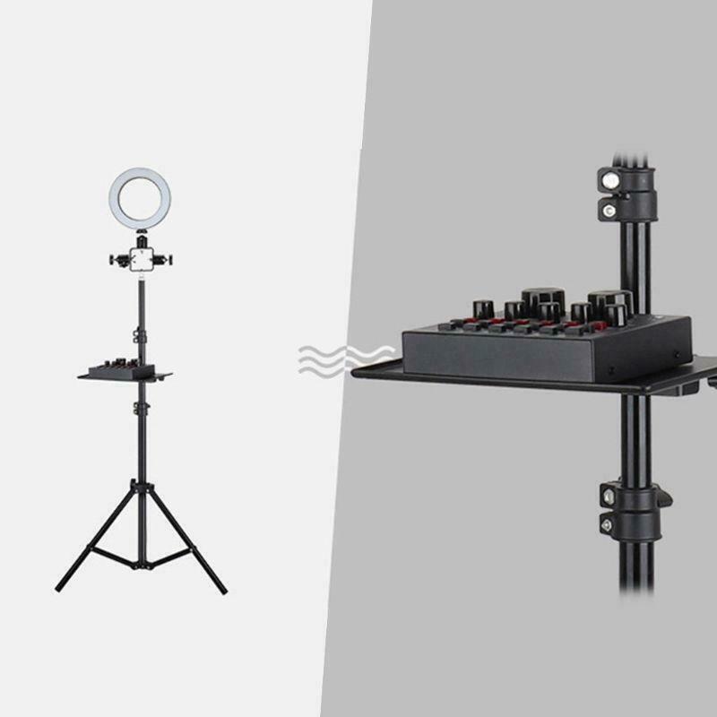 200x130MM Sound Card Tray Live Broadcast Microphone Rack Stand Phone Clip Holder