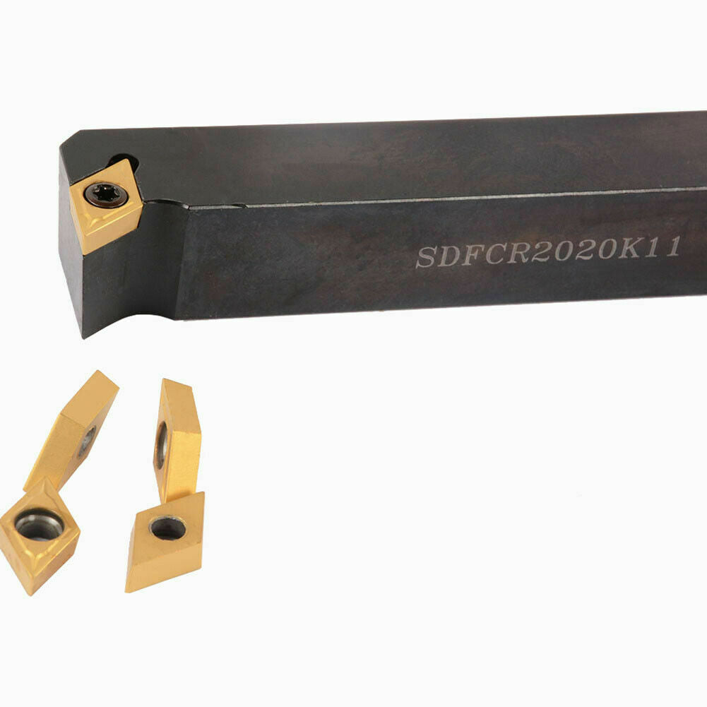91° SDFCR2020K11 Lathe External Turning Tool Holder + DCMT11T304 BP010 inserts