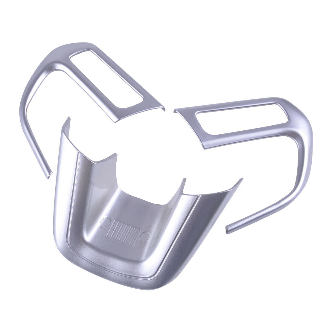 ABS Chrome Steering Wheel Panel Cover Trim Decor Fit For Jeep Renegade 15-17 as
