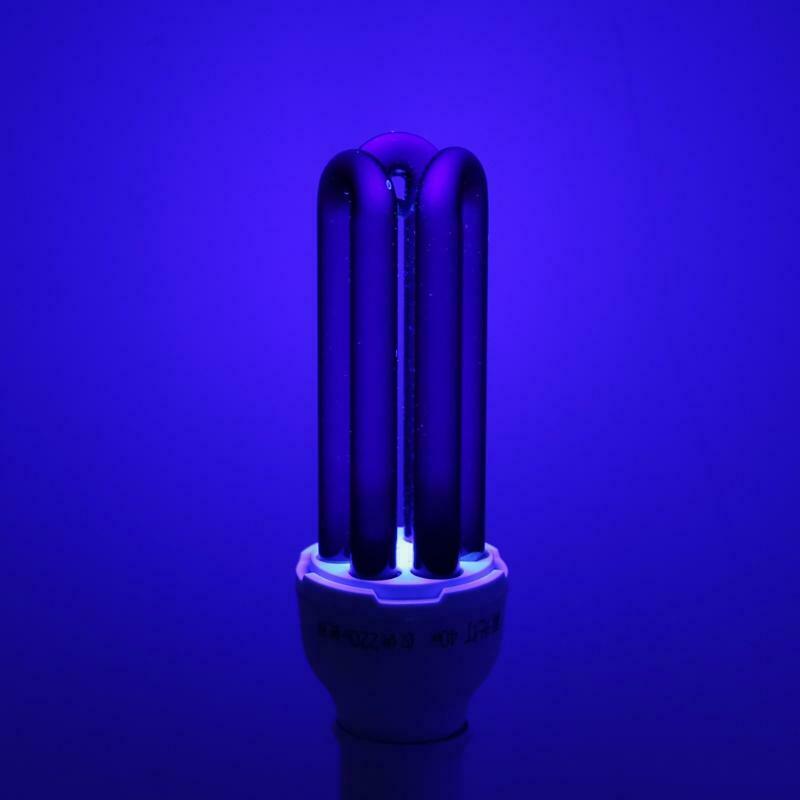 E27 15/20/30/40W UV Ultraviolet Fluorescent Blacklight CFL Light Bulb Lamp 220V
