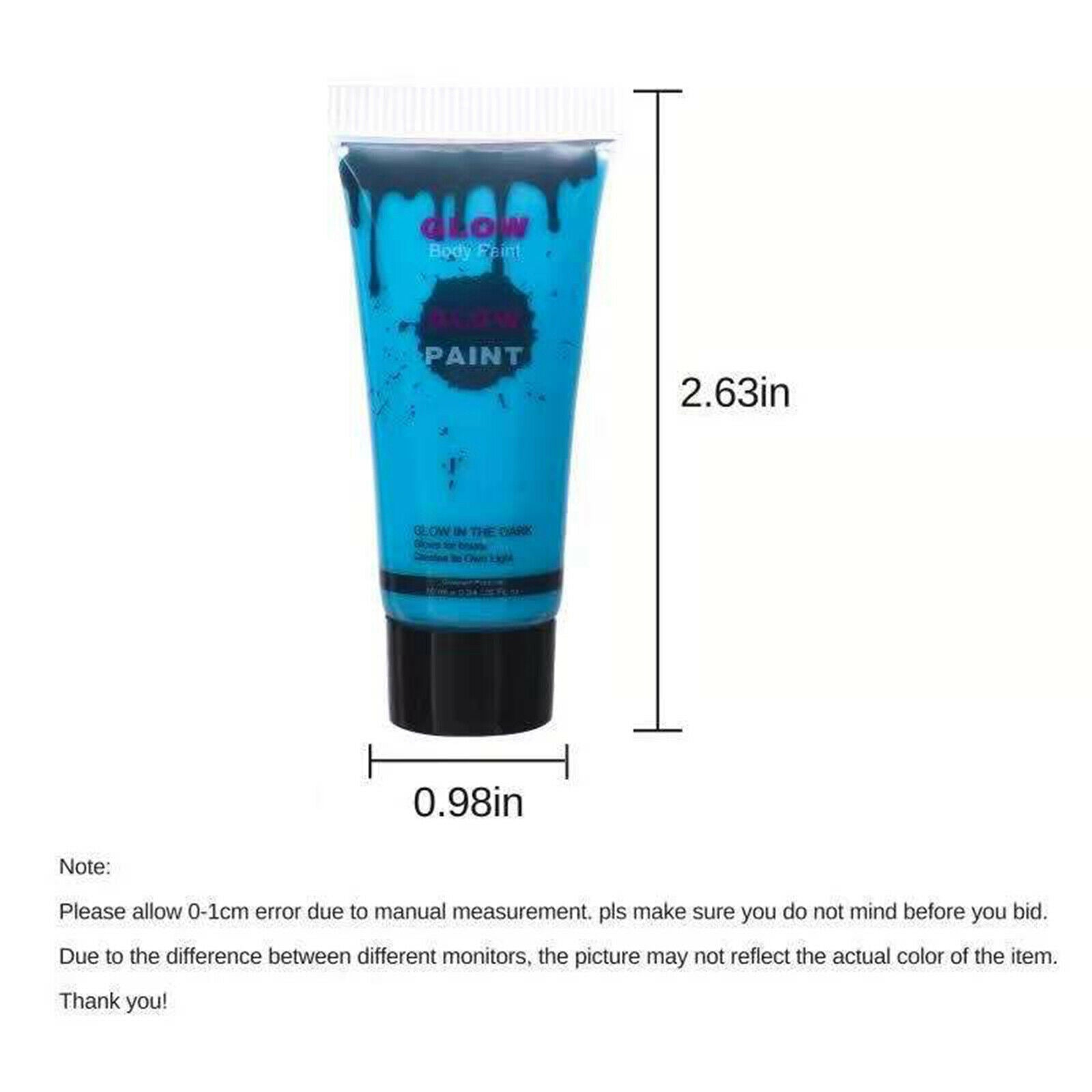 Neon Glow In The Dark Face And Body Paint UV Reactive for Fancy Dress Stage