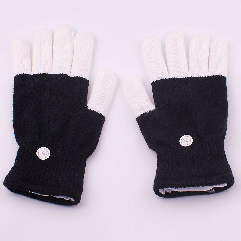 Winter Novelty Party Glow Party Supplies Glowing Glove LED Rave Flashing 1Pc