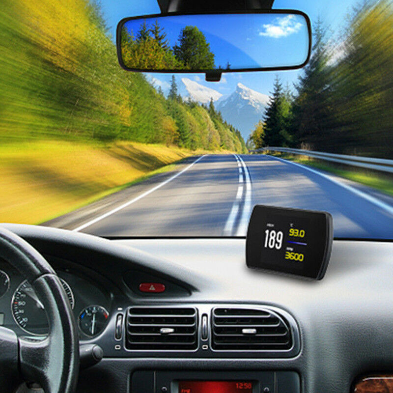 Universal HUD Head-up Display Car OBD2 Smart Digital Speedometer Speed Alarm