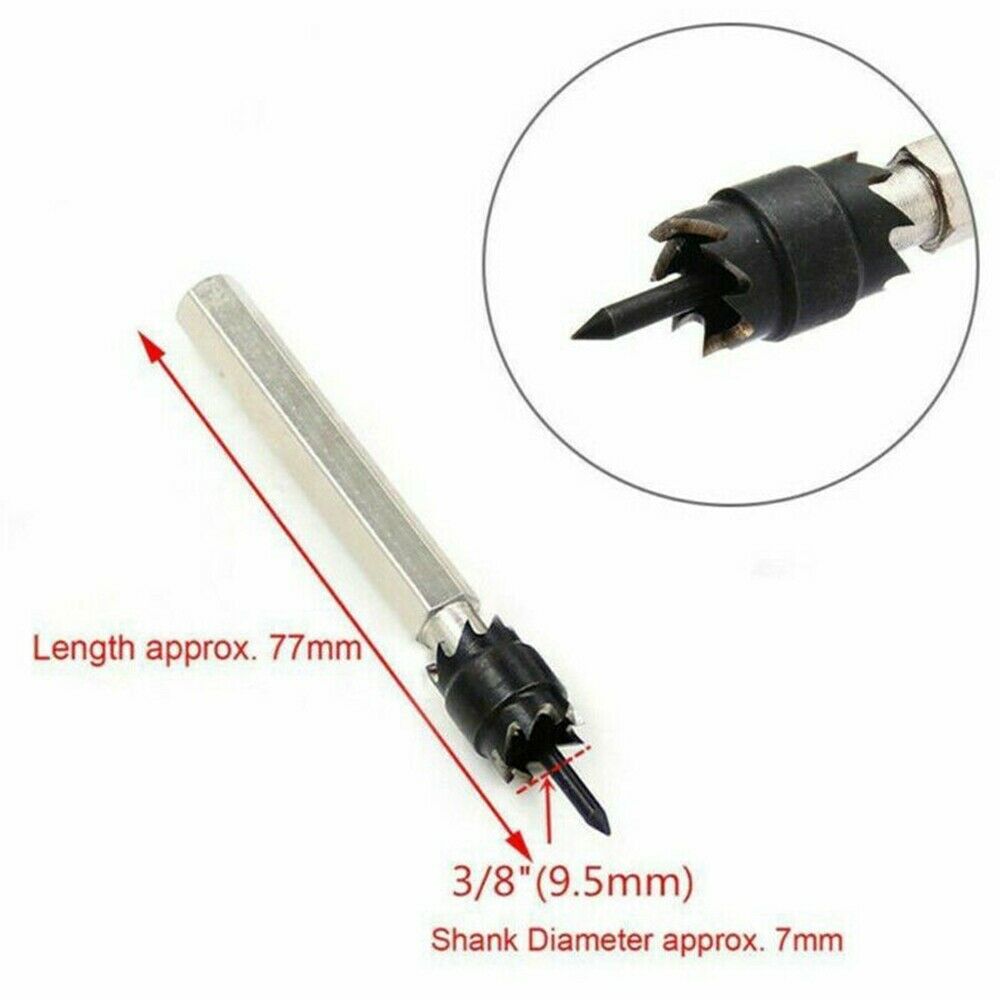 13pcs 3/8" Double Sided Rotary Spot Weld Cutter Drill Bits Cut Welds Remover Kit