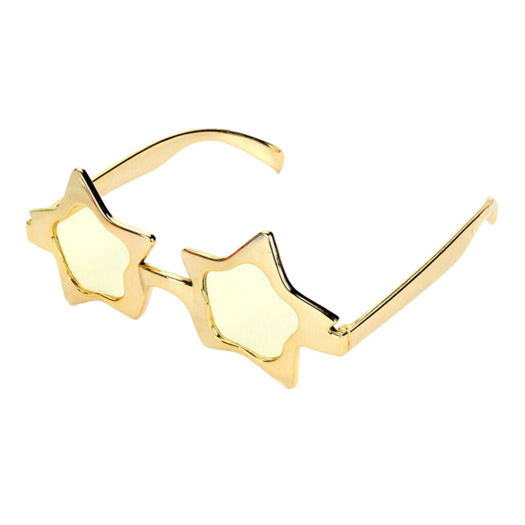 Glitter Golden Five-point Star Sunglasses Novelty Party Eye Glasses Costumes