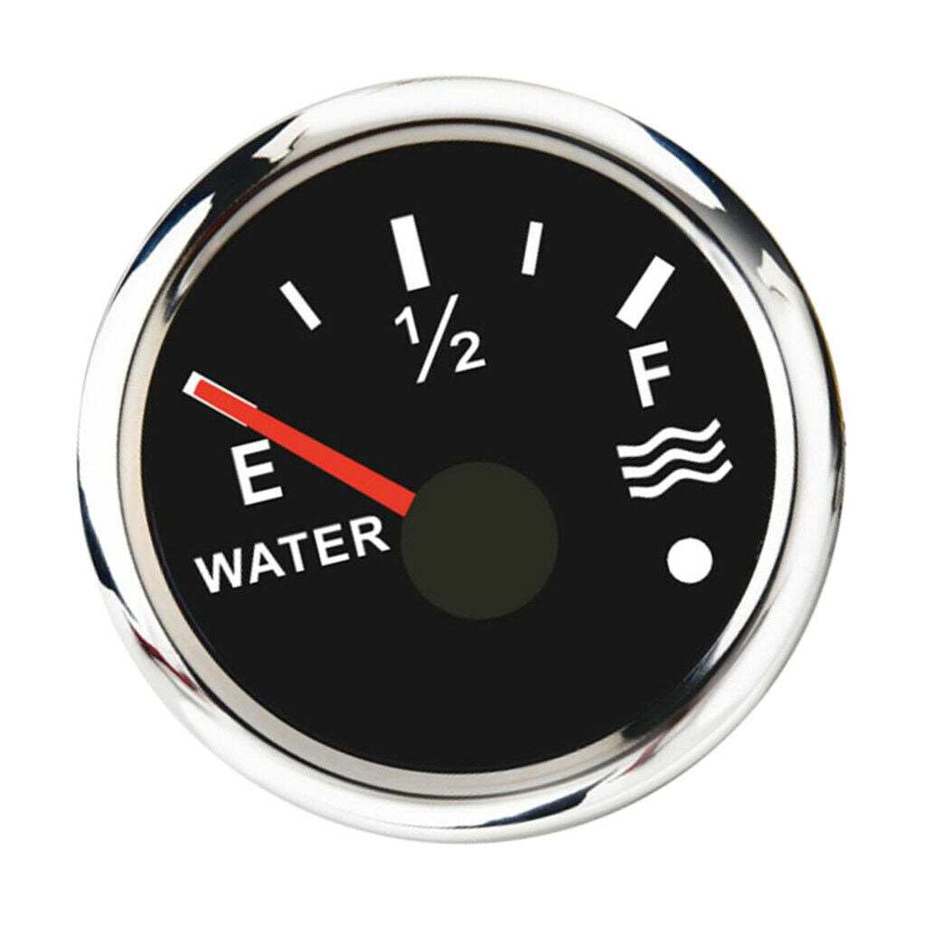 240-33ohms 12 / 24V 52mm Marine Boat Water Tank Level Gauge 2