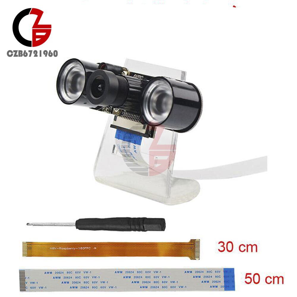 Raspberry Pi Night Vision OV5647 Camera  Acryclic Holder for Raspberry Pi 3B+/2