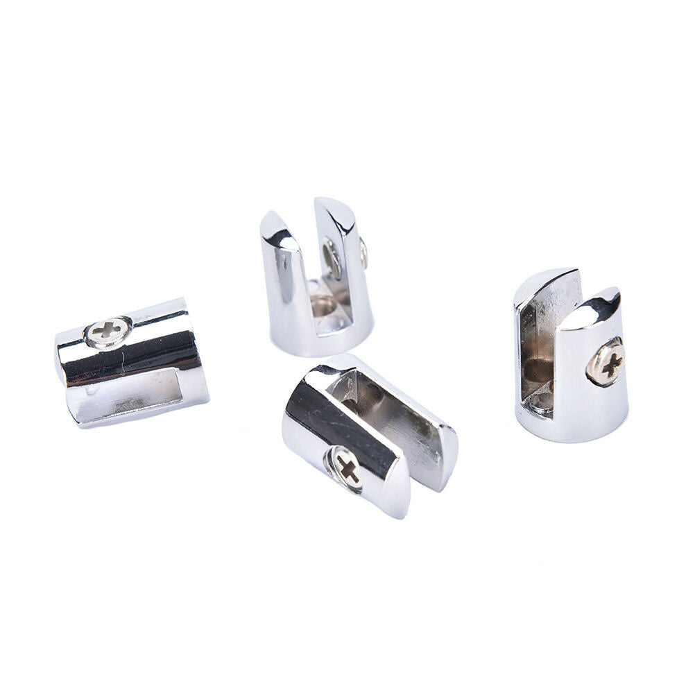 4Pcs Round Shelves Support Brackets Clamps Clips 4-6mm Glass Wooden Acryl.l8