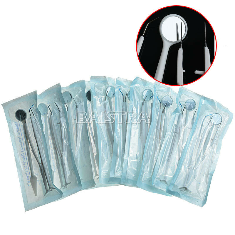 50Bags Dental Disposable Instruments Set-Mirror Plier & Explorer Set # AZDENT CA