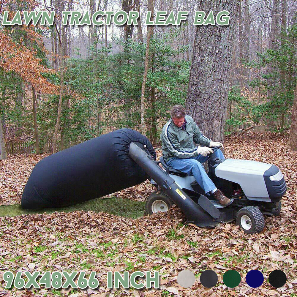 Lawn Tractor Leaf Bag Mower Catcher Riding Grass Sweeper Rubbish Bagger Outdoors