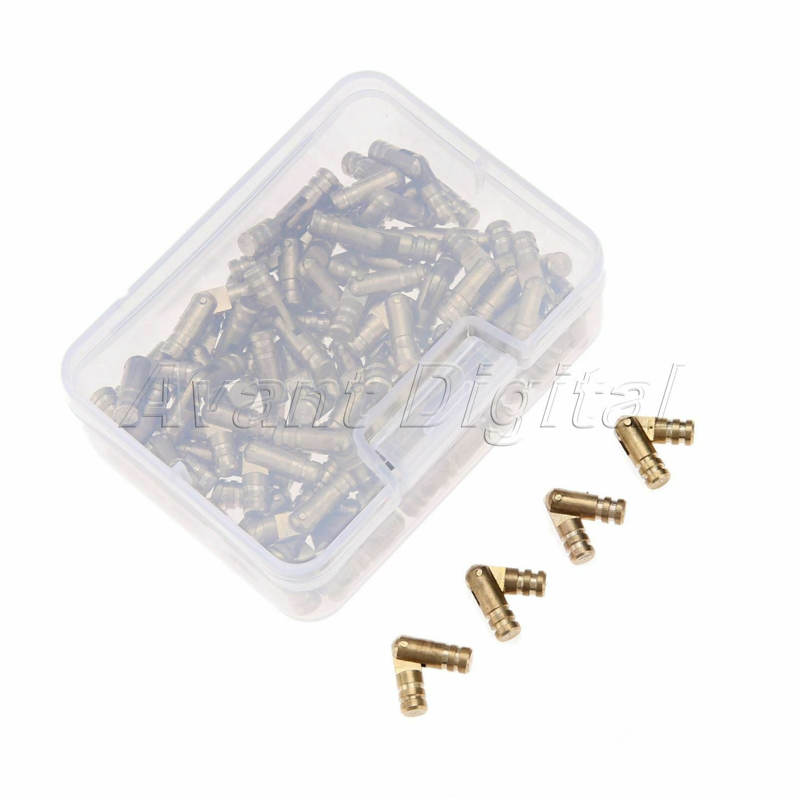 100pcs Copper Mini Jewelry Box Hinge Hidden Invisible Concealed Barrel Hinges