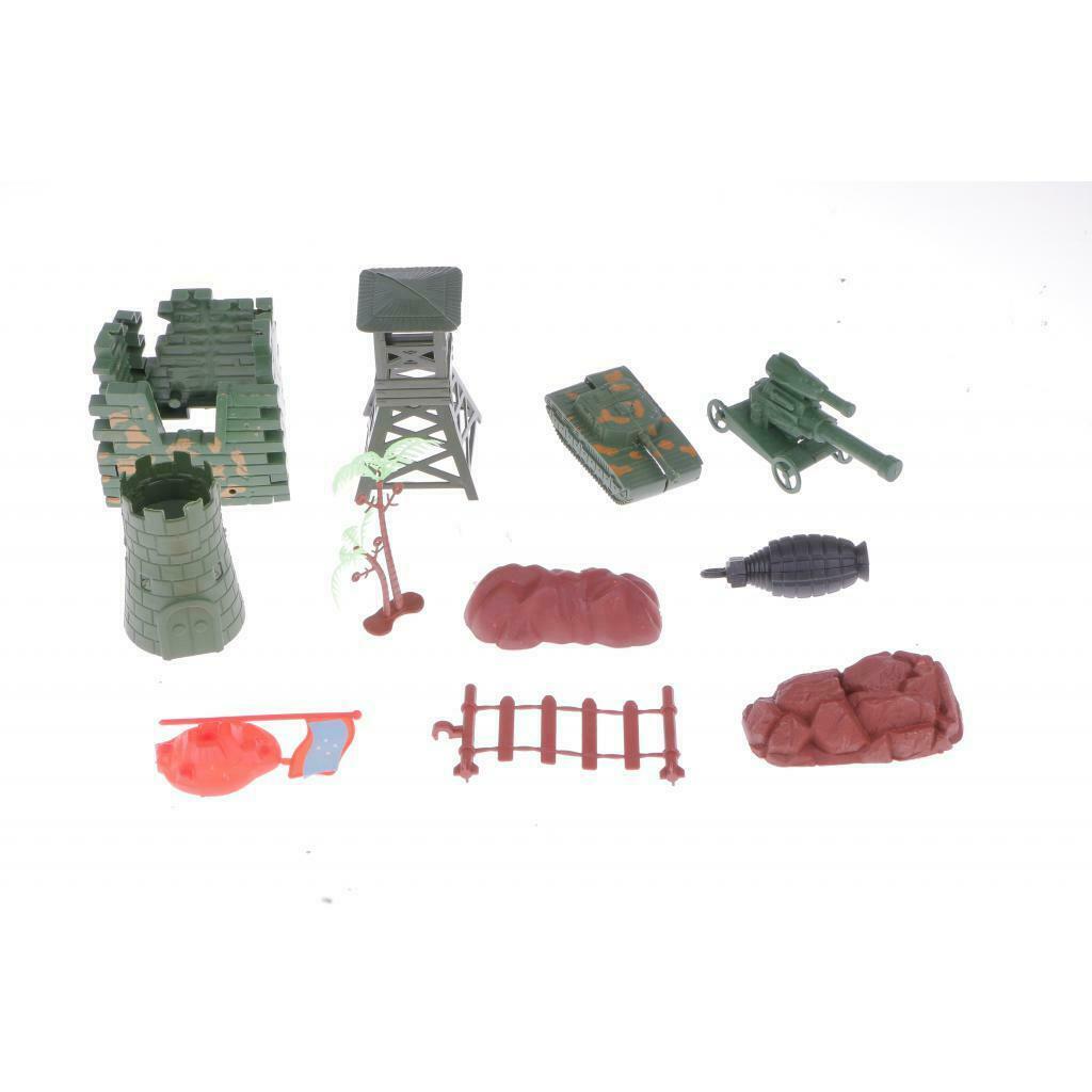 238pcs/Lot Army Combat Game Toys Soldier Set with Zipper Backpack 4cm