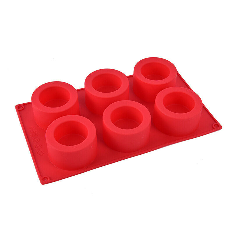 6 Holes Concrete Planter Molds Homemade Succulent Plants Pot Silicone MoldY SJ