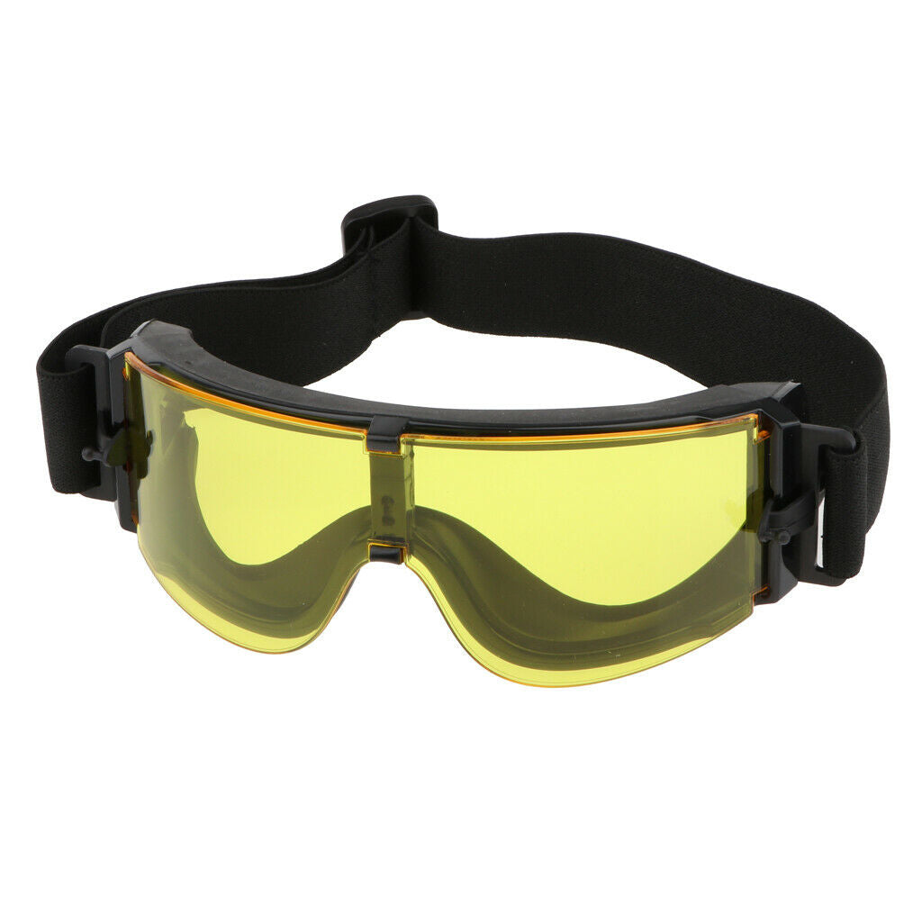 Dustproof Cycling Goggles Skiing Protective Eyewear Glasses Yellow