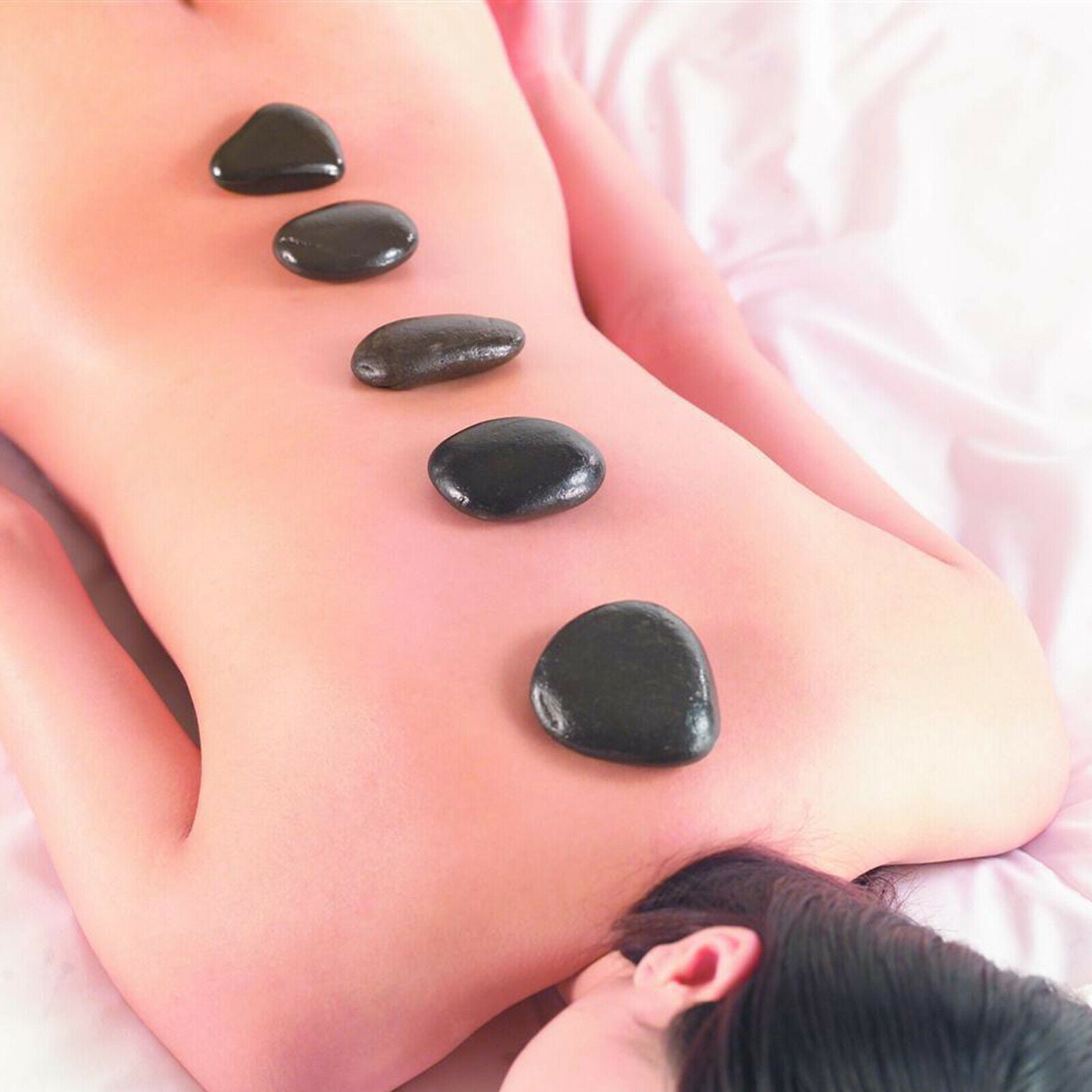 50pcs/set Disposable Back Shaped Pads Back Sheet Non-woven Fabric Black