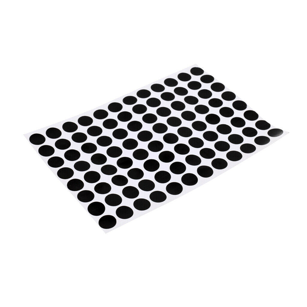 96Pcs/Sheet 1.2cm Black Self Adhesive Pool Table Spot Marking Stickers