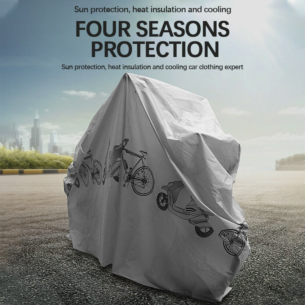 Universal PEVA Motorcycle Cover Protector Motorbike Bike Rain Dust Waterproof