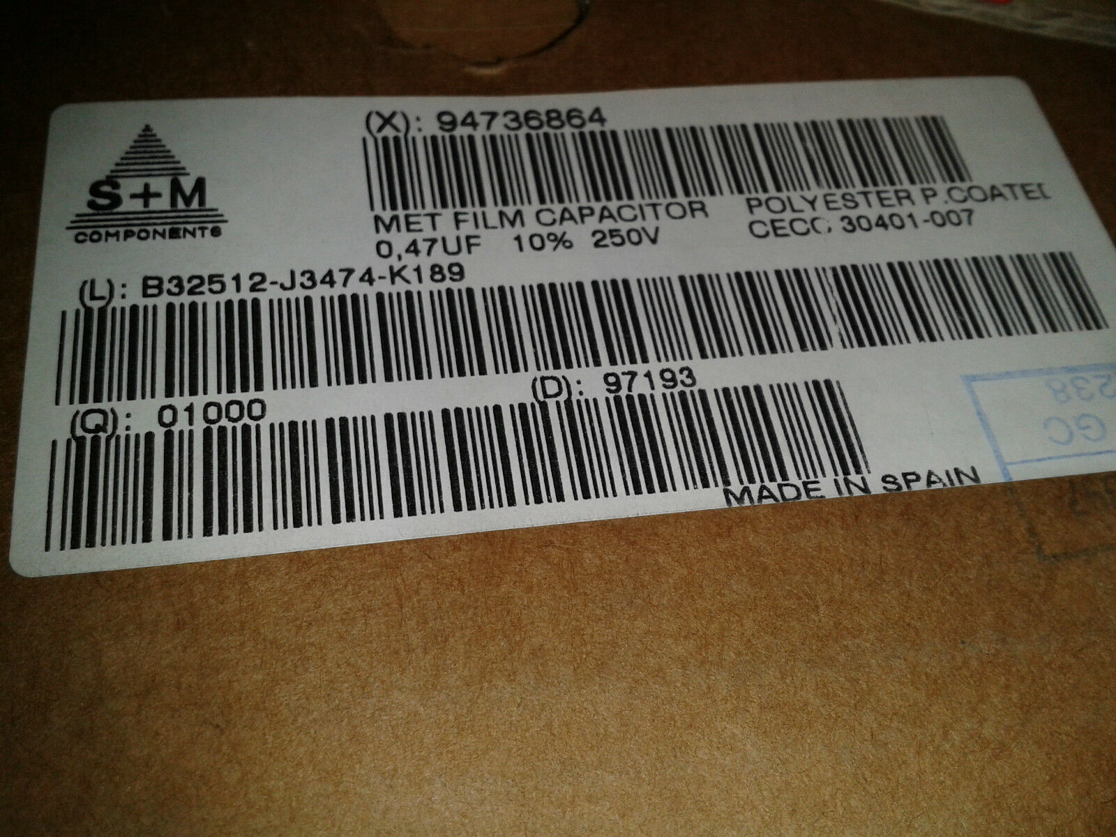40pcs SIEMENS  0.47UF 470nF 250V 10% HI-END STACKED FILM CAPS FOR AUDIO TDA1541!