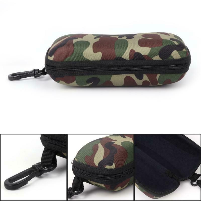 Glasses Box Sunglasses Case Camouflage Storage Protector Zipper Unisex Container