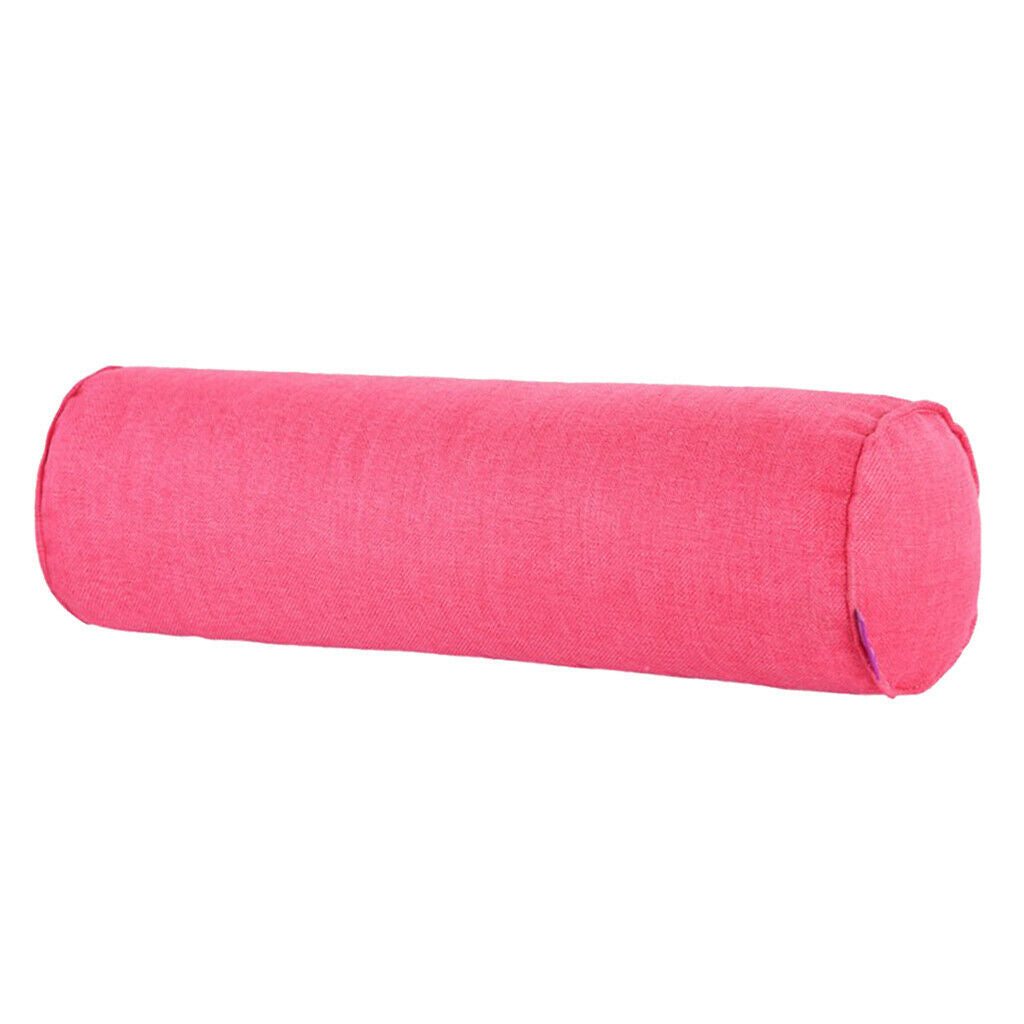 Orthopedic Neck Roll Pillow Round Cervical Support Spine Pillow Red