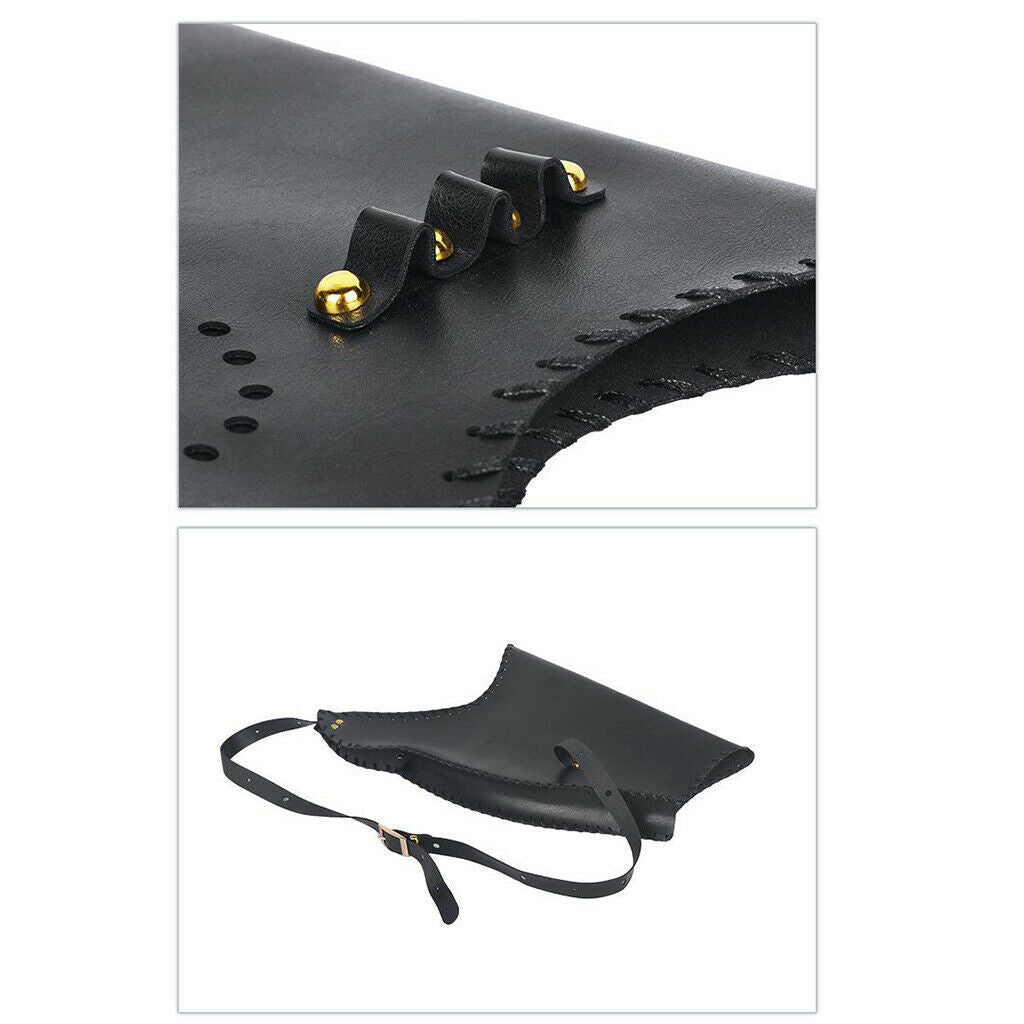 Durable Leather Arrow Quiver Bag 3 Holes Pouch Holder Shoulder Bag Portable