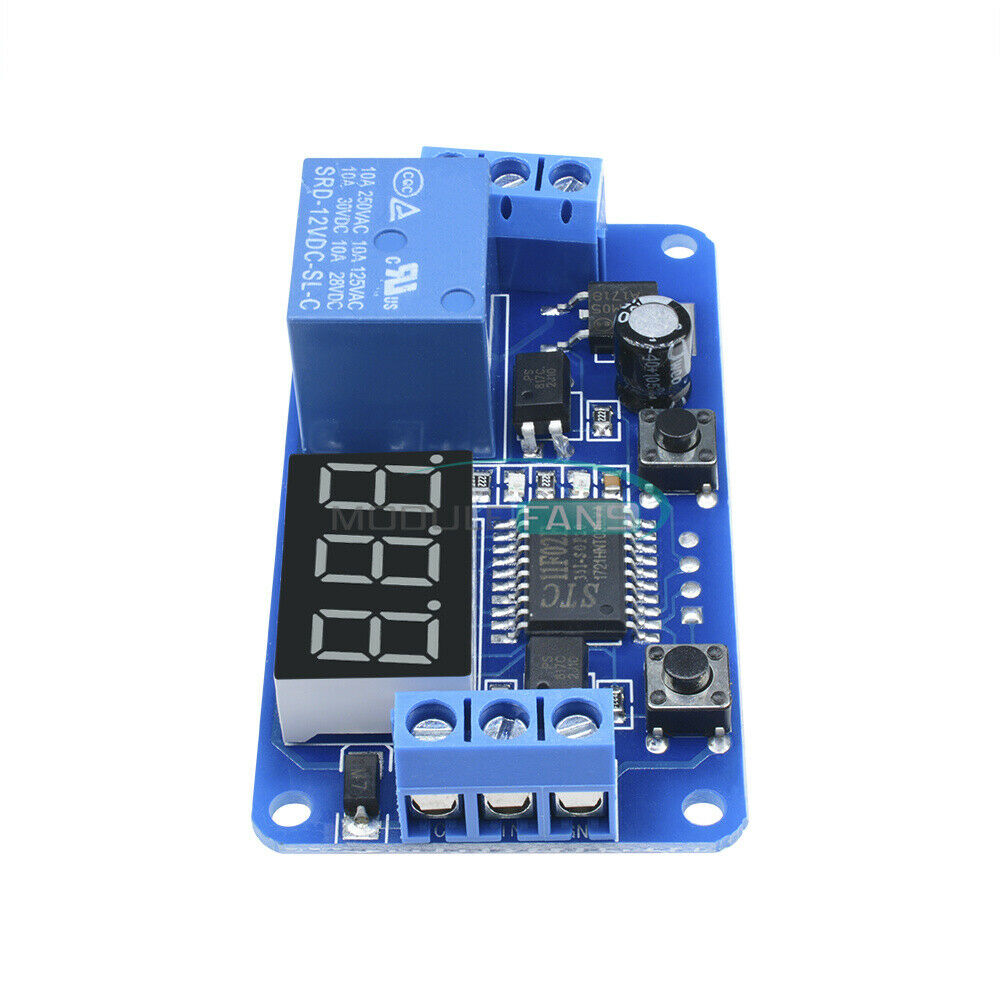 5PCS Digital DC12V  LED Display Delay Timer Control Switch Module PLC Automation