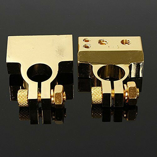 2 Pcs Car Battery Terminal Clamps Connectors Positive & Negative 2 4 8 Gauge AWG
