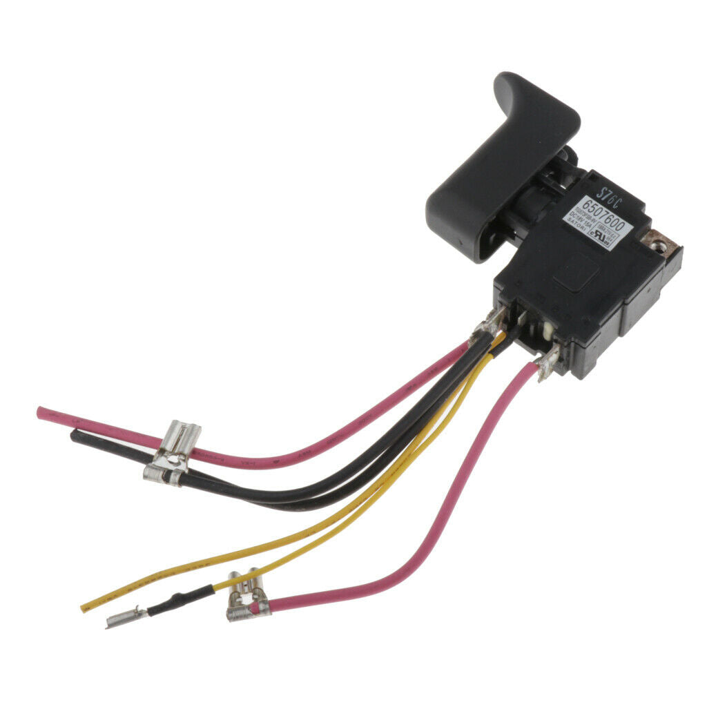 Drill Speed Control Switch for DJR186 650760-0 Supplies Plastic 7x15cm