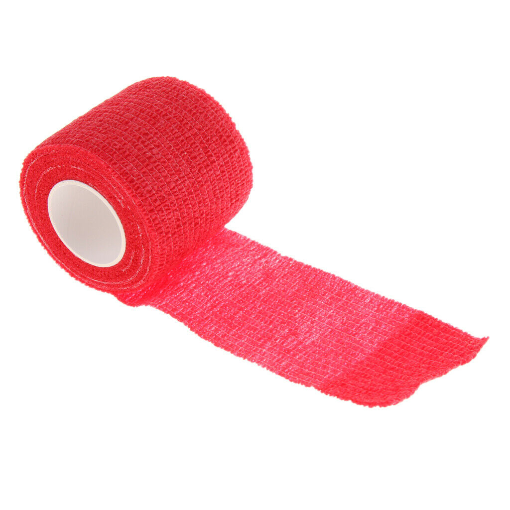 10Pcs Cute Pet Dog Cat Vet Wound Elastic Cohesive Bandage Self Adherent Wrap