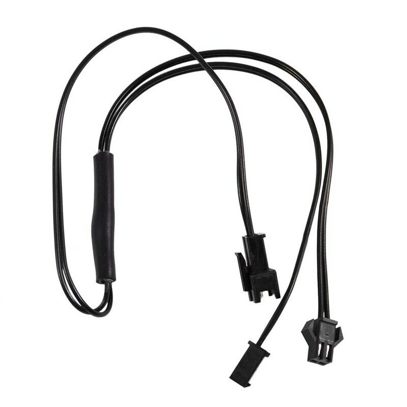 Female to Male 2 Pin Connector EL Wire Inverter 2 Way Splitter Cable Line BlacV2