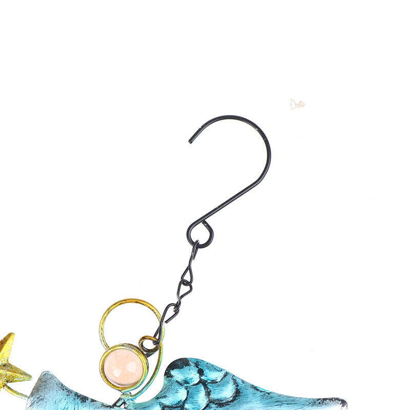 Wind Chimes Wind-Bell Angel Glass Iron Pendant For Porch Bedroom Home Dec.l8