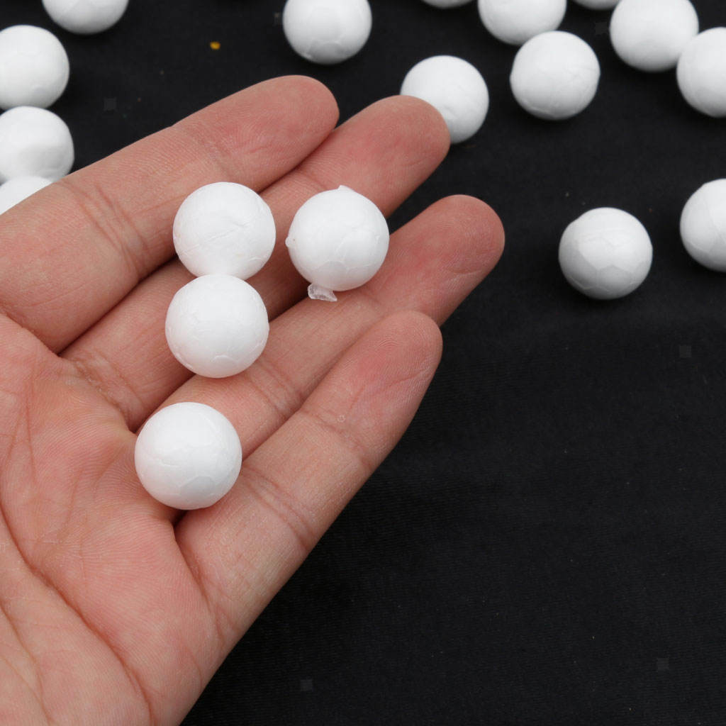 300 Pieces 3 Sizes White Foam Balls Polystyrene Craft Balls Craft Decoration