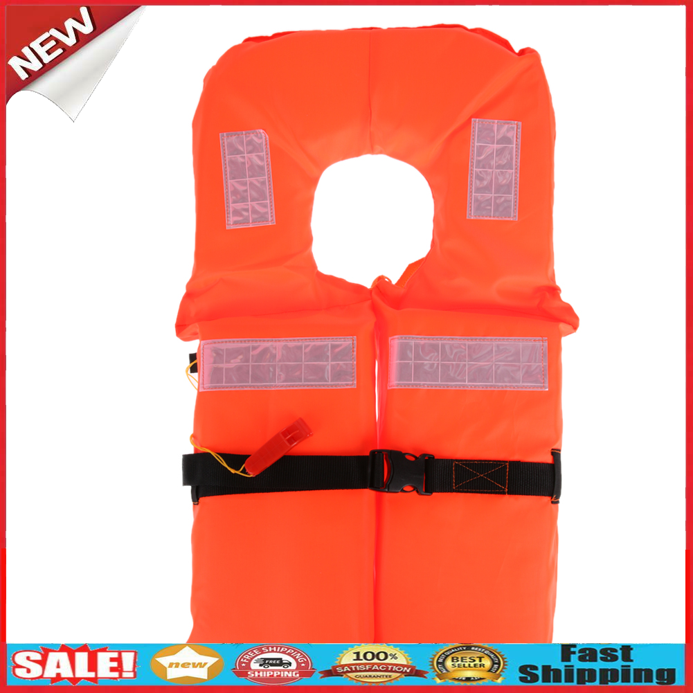 Universal Life Vest Polyester Life Jacket Foam Flotation Swimming Safety Ve @