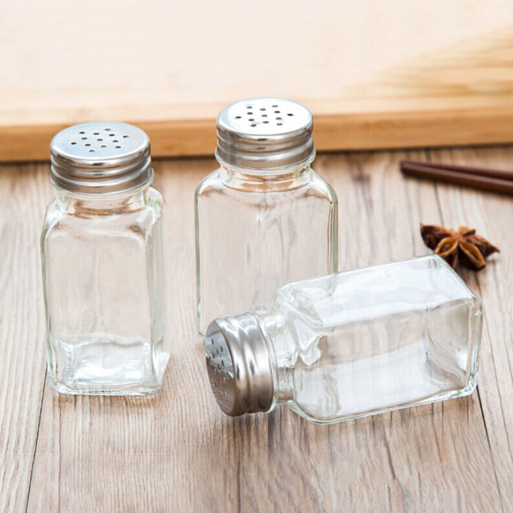 Seasoning Salt Pepper Bottle Cruet Pot Spreader Shaker Jar Holder Container Fad