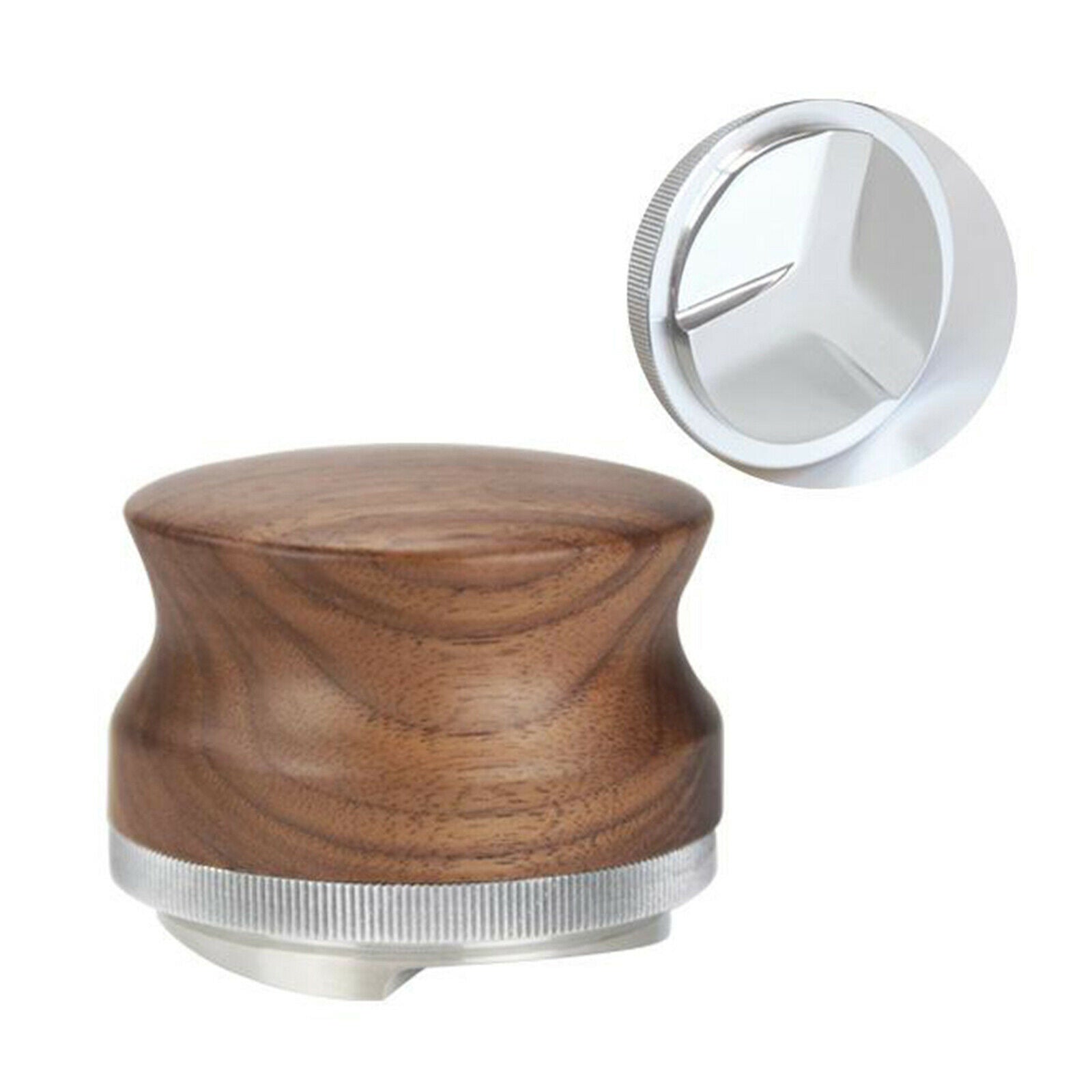 Espresso Coffee Tamper Wooden Handle Espresso Distribution Tool 53mm Style3