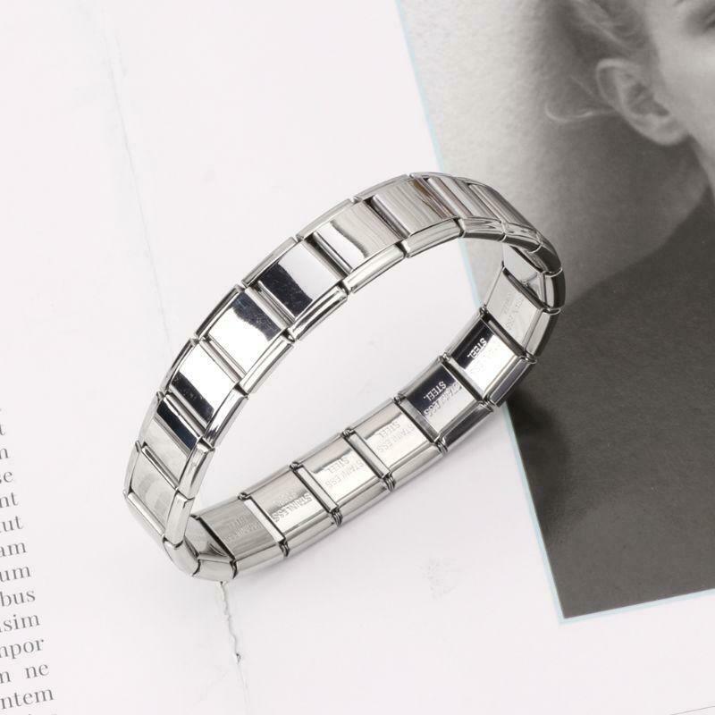 Stainless Steel Elastic Stretch Chain Link Wristbands Bracelets Fashion Jewelry