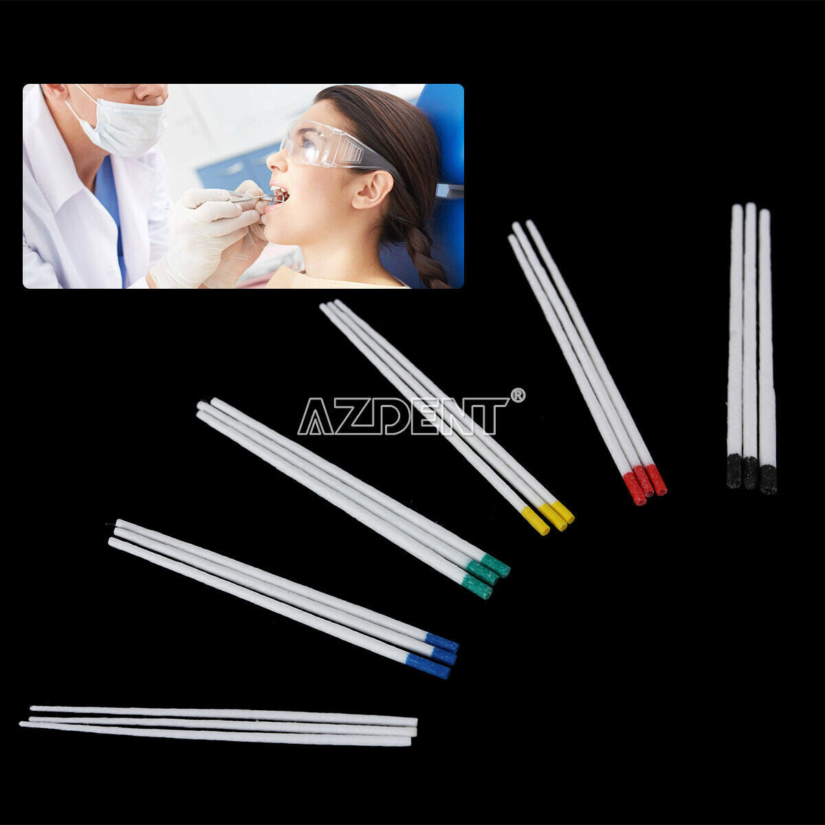 50 Packs Dental Absorbent Paper Points PP 0.02 45-80# Taper 0.02 Root Endodontic