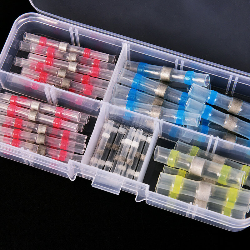 50x Waterproof solder sleeve heat shrink tube wire terminal connector 4 s WF